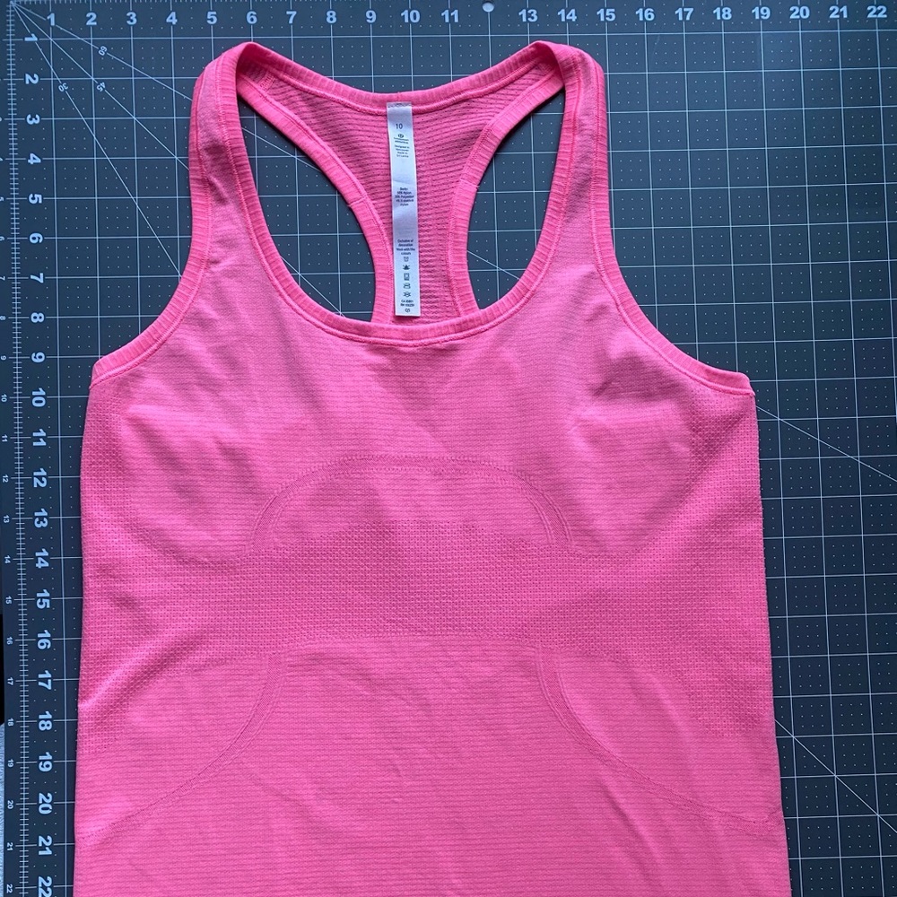NWOT Lululemon Pink Swiftly Tech Racerback Shirt Size 10 - Picture 12 of 13